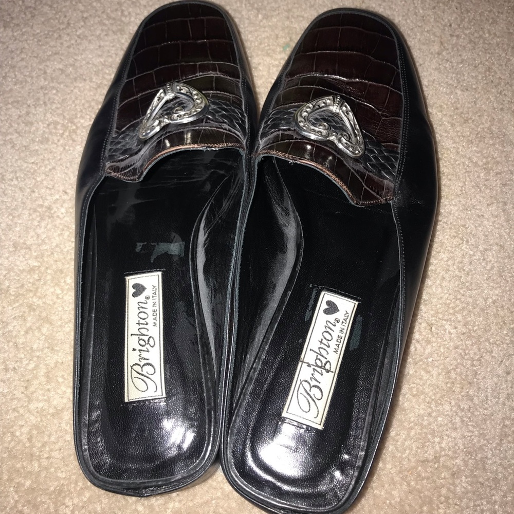 Brighton leather mules